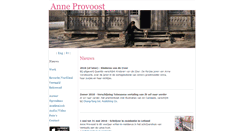 Desktop Screenshot of anneprovoost.be