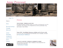 Tablet Screenshot of anneprovoost.be